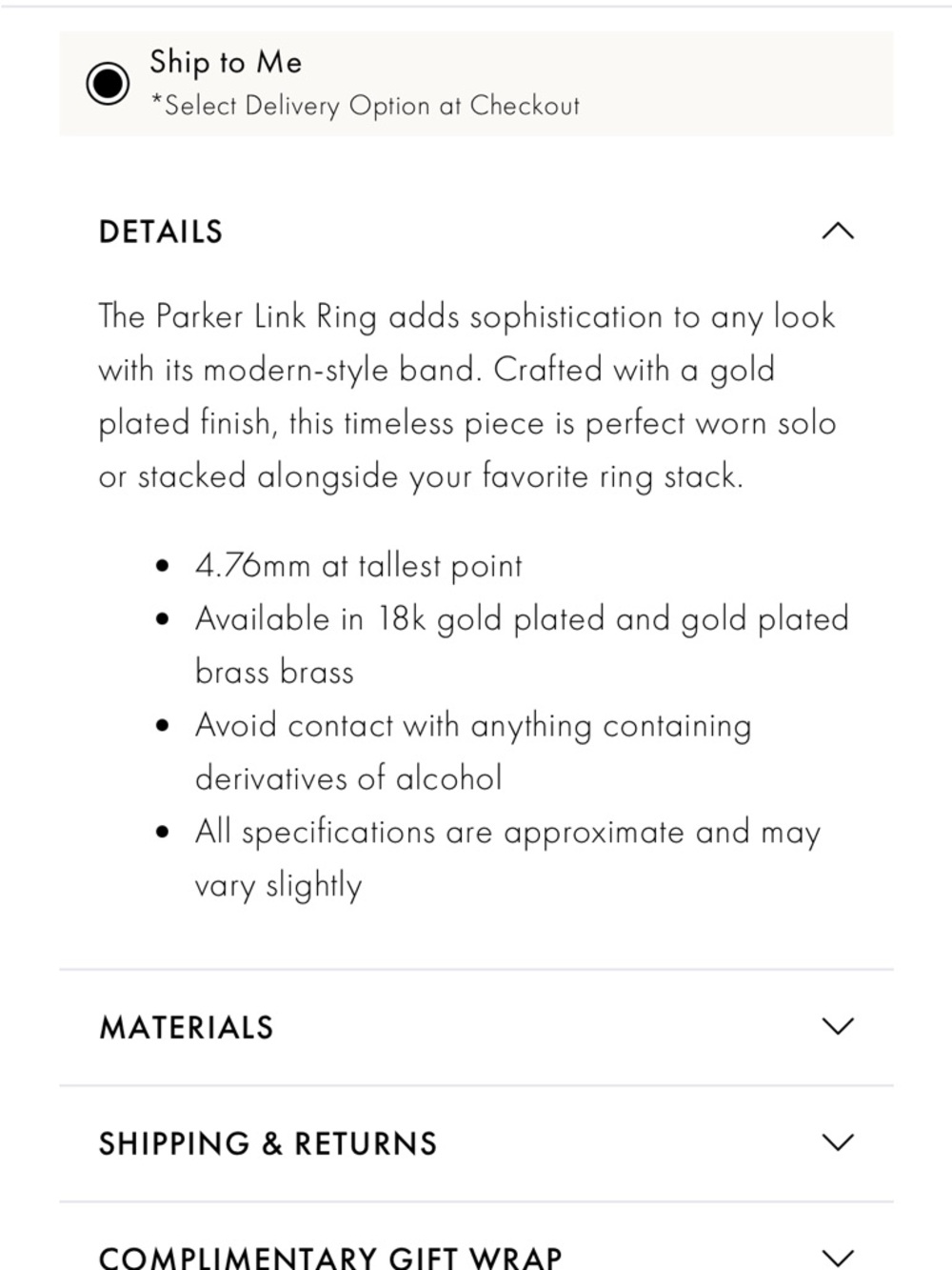 Gorjana Parker ring - Picture 4 of 8